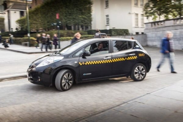 nissan leaf taxi bruxelles