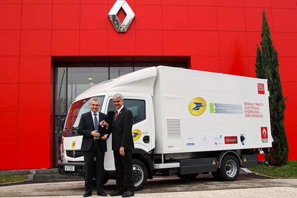 camion hydrogène la poste