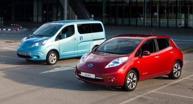 nissan leaf et e-nv 200