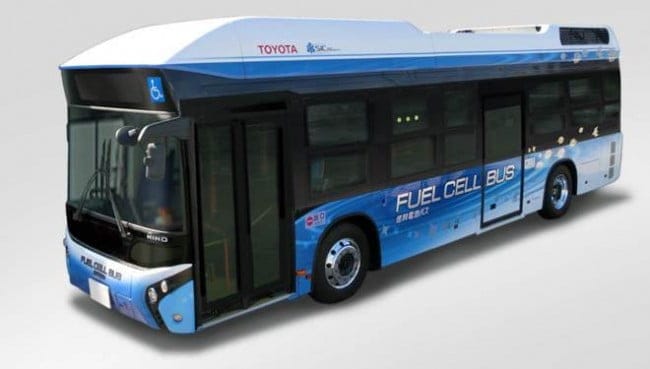 toyota bus à pile à combustible