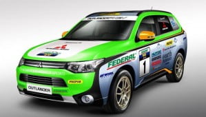 Mitsubishi Outlander PHEV : un hybride rechargeable en Rally Cross