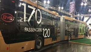 BYD dévoile un bus 100 % électrique de 18 mètres