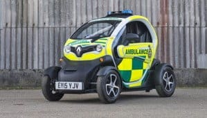 La Renault Twizy en mode ambulance
