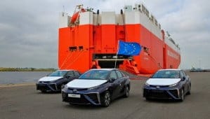 Les premières Toyota Mirai arrivent en Europe