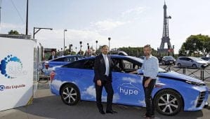 Taxis à l’hydrogène : 100 exemplaires en circulation à Paris